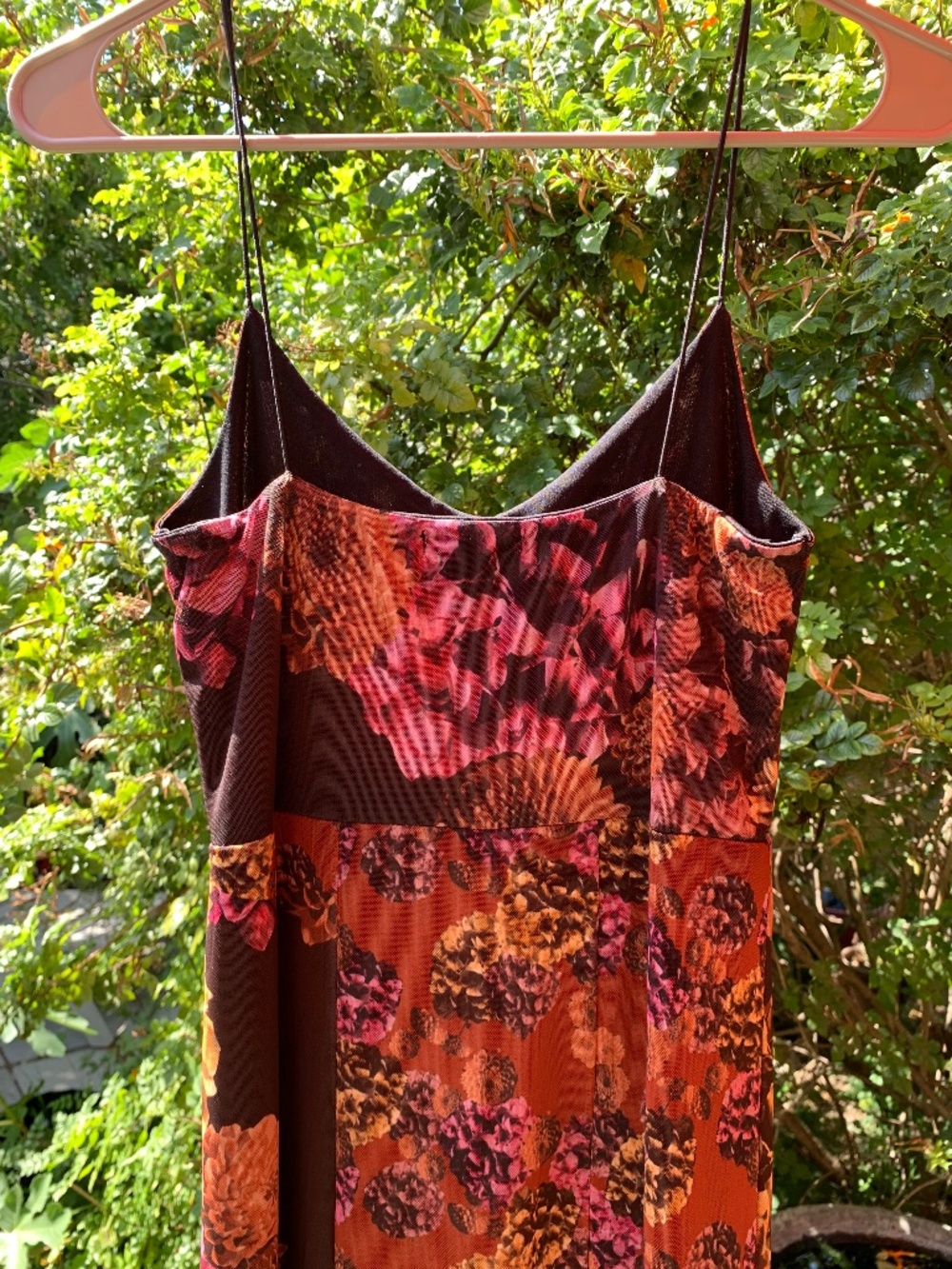 Nasty Gal Brown and Purple Mesh Dress - Picture 4 of 14